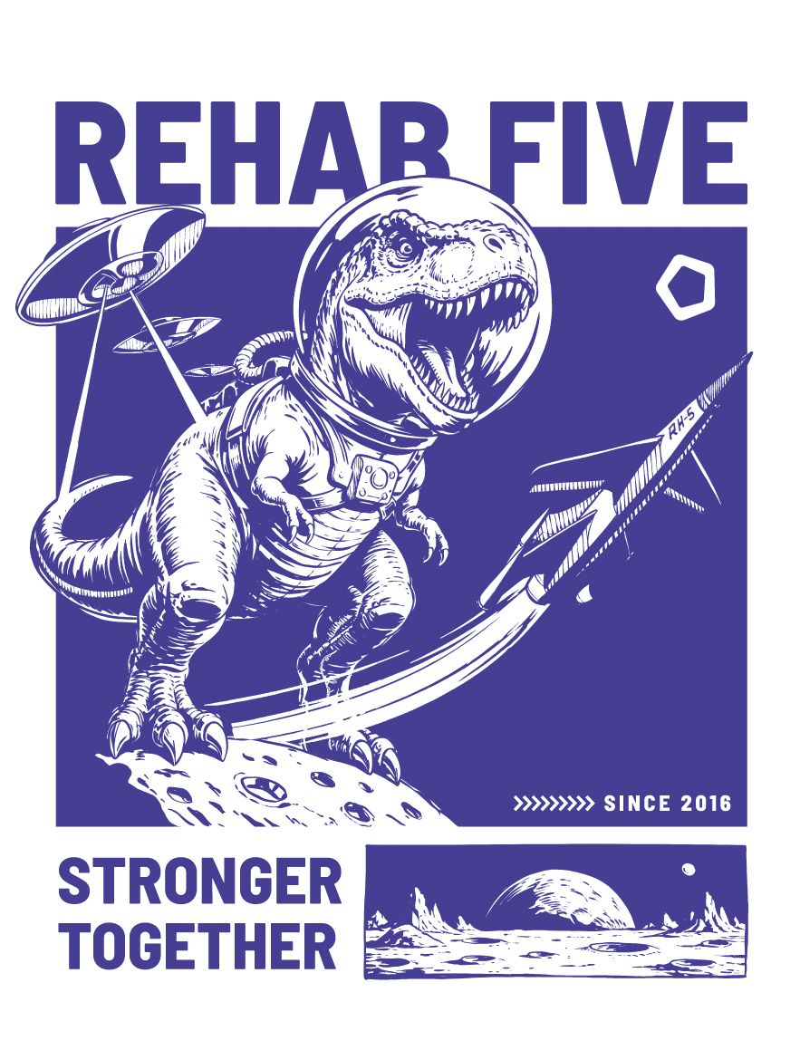 REHAB FIVE Print-Motiv „Stronger Together